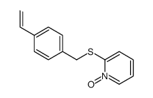 2-[(4-ethenylphenyl)methylsulfanyl]-1-oxidopyridin-1-ium Structure