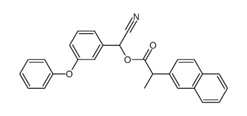 α-cyano-m-phenoxybenzyl α-methyl-2-naphthaleneacetate Structure