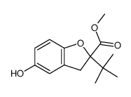 methyl 2-tert-butyl-5-hydroxy-2,3-dihydro-1-benzofuran-2-carboxylate Structure
