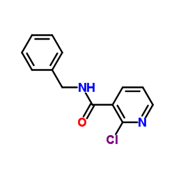 N-苄基-2-氯烟酸胺结构式