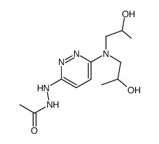 acetic acid N'-{6-[bis-(2-hydroxy-propyl)-amino]-pyridazin-3-yl}-hydrazide Structure