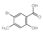 5-溴-2-羟基-4-甲基苯甲酸结构式
