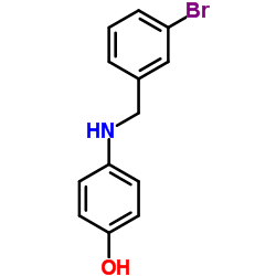 4-[(3-Bromobenzyl)amino]phenol Structure