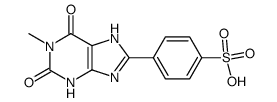 4-(1-methyl-2,6-dioxo-2,3,6,7-tetrahydro-1H-purin-8-yl)benzenesulfonic acid结构式