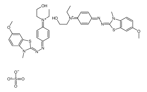 bis[2-[[4-[ethyl(2-hydroxyethyl)amino]phenyl]azo]-6-methoxy-3-methylbenzothiazolium] sulphate picture