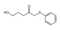 4-oxo-5-(phenylthio)pentanol Structure
