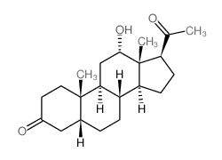 (5R,8R,9S,10S,12S,13R,14S,17S)-17-acetyl-12-hydroxy-10,13-dimethyl-1,2,4,5,6,7,8,9,11,12,14,15,16,17-tetradecahydrocyclopenta[a]phenanthren-3-one结构式