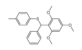 phenyl-p-tolylsulfanyl-(2,4,6-trimethoxy-phenyl)-methane Structure