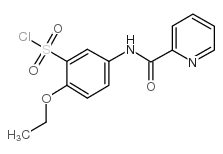 2-ETHOXY-5-(PYRIDINE-2-CABOXAMIDO) BENZENE-1-SULFONYL CHLORIDE structure