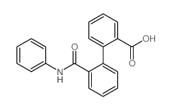 2-[2-(phenylcarbamoyl)phenyl]benzoic acid结构式