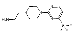 2-(4-[4-(TRIFLUOROMETHYL)PYRIMIDIN-2-YL]PIPERAZIN-1-YL)ETHYLAMINE结构式