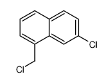 7-chloro-1-(chloromethyl)naphthalene结构式