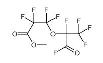 2,2,3,3-Tetrafluoro-3-[1,2,2,2-tetrafluoro-1-(fluorocarbonyl)ethoxy]propanoic acid methyl ester结构式