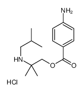 [1-(4-aminobenzoyl)oxy-2-methylpropan-2-yl]-(2-methylpropyl)azanium,chloride Structure