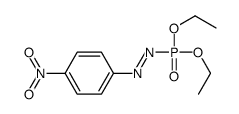 diethoxyphosphoryl-(4-nitrophenyl)diazene结构式
