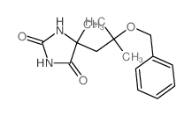 5-methyl-5-(2-methyl-2-phenylmethoxy-propyl)imidazolidine-2,4-dione Structure