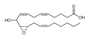 10-hydroxy-11,12-epoxyeicosa-5,8,14-trienoic acid structure