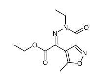 ethyl 6-ethyl-3-methyl-7-oxo-6,7-dihydroisoxazolo[3,4-d]pyridazine-4-carboxylate结构式