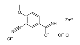 zinc,5-carbamoyl-2-methoxybenzenediazonium,trichloride结构式