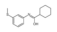 Cyclohexanecarboxamide, N-[3-(methylthio)phenyl]- (9CI)结构式