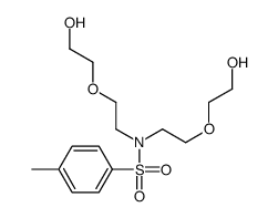 N,N-bis[2-(2-hydroxyethoxy)ethyl]-4-methylbenzenesulfonamide结构式