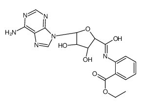 ethyl 2-[[(2S,3S,4R,5R)-5-(6-aminopurin-9-yl)-3,4-dihydroxyoxolane-2-carbonyl]amino]benzoate Structure