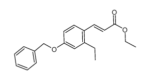 4-benzyloxy-2-ethyl-ethyl trans-cinnamate结构式