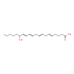 15-hydroxy-5,8,11,13-eicosatetraenoic acid structure