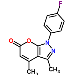 1-(4-Fluorophenyl)-3,4-dimethylpyrano[2,3-c]pyrazol-6(1H)-one picture