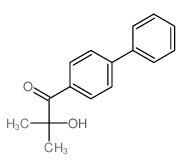 2-hydroxy-2-methyl-1-(4-phenylphenyl)propan-1-one structure