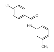 Benzamide, 4-chloro-N-(3-methylphenyl)-结构式