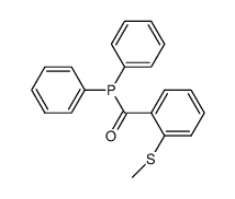 [2-methylthio-α-oxo-phenylmethan]-diphenylphosphin结构式