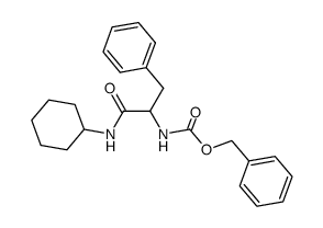 N-Benzyloxycarbonyl-DL-phenylalanin-cyclohexylamid结构式
