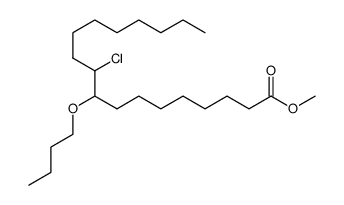 methyl 9-butoxy-10-chlorooctadecanoate Structure