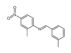 N-(2-methyl-4-nitrophenyl)-1-(3-methylphenyl)methanimine结构式