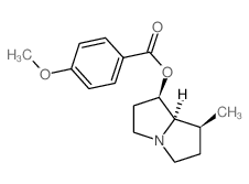 [(1R,7S,8R)-7-methyl-2,3,5,6,7,8-hexahydro-1H-pyrrolizin-1-yl] 4-methoxybenzoate Structure