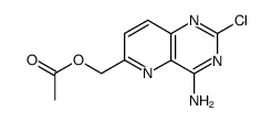 6-(Acetoxymethyl)-4-amino-2-chloropyrido(3,2-d)pyrimidine Structure
