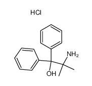 2-Amino-2-methyl-1,1-diphenyl-1-propanol hydrochloride Structure