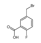 5-(溴甲基)-2-氟苯甲酸结构式