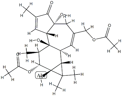 Phorbol 12,20-diacetate structure