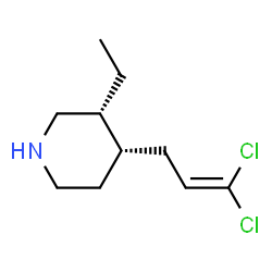 Piperidine, 4-(3,3-dichloro-2-propenyl)-3-ethyl-, cis- (9CI) structure