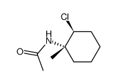 N-((1S,2S)-2-chloro-1-methylcyclohexyl)acetamide结构式