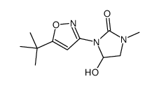 3-(5-tert-butyl-1,2-oxazol-3-yl)-4-hydroxy-1-methylimidazolidin-2-one结构式