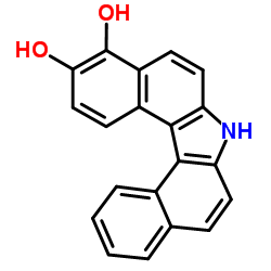 7H-Dibenzo[c,g]carbazole-3,4-diol结构式