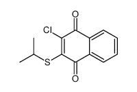 2-chloro-3-propan-2-ylsulfanylnaphthalene-1,4-dione结构式