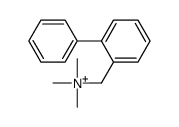 trimethyl-[(2-phenylphenyl)methyl]azanium Structure