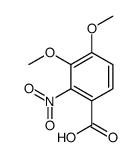 3,4-二甲氧基-2-硝基苯甲酸结构式