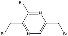 Pyrazine, 3-bromo-2,5-bis(bromomethyl)结构式