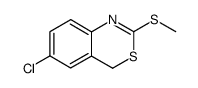 6-chloro-2-methylsulfanyl-4H-benzo[d][1,3]thiazine结构式