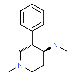 Piperidine, 1-methyl-4-(methylamino)-3-phenyl-, trans- (8CI)结构式